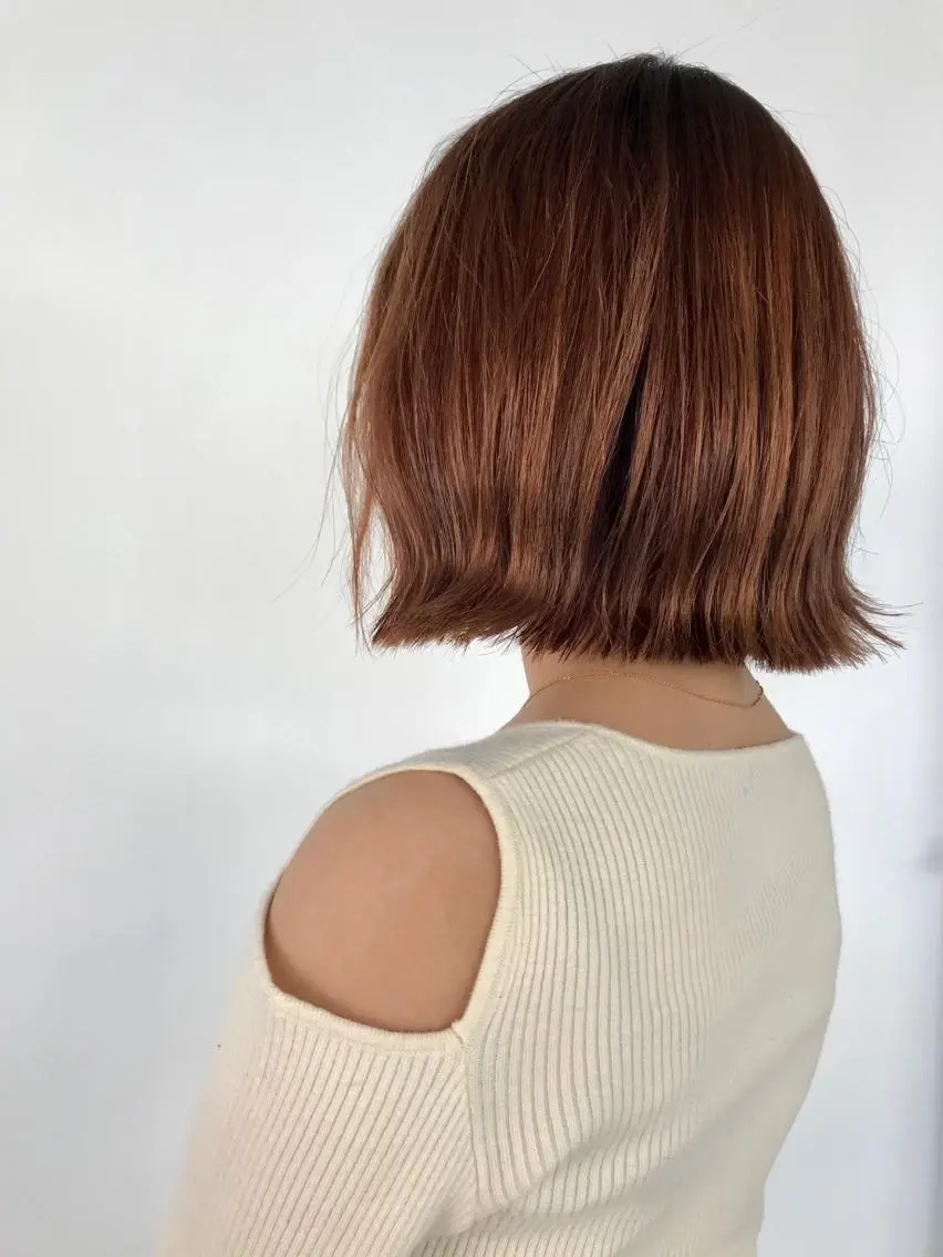 ミディアム カラー パーマ KOOKI スティードトーキョーのヘアスタイル