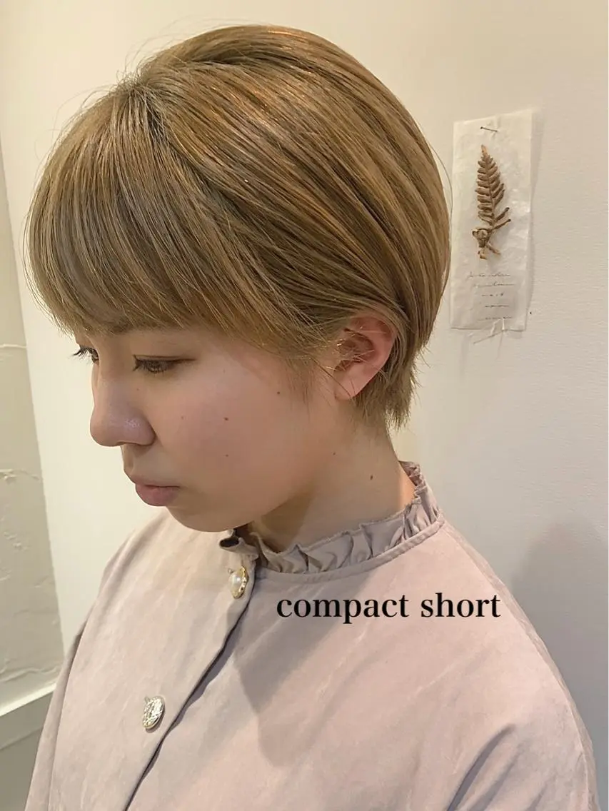 ショート カラー 透明感カラー👑 井上美乃里のヘアスタイル