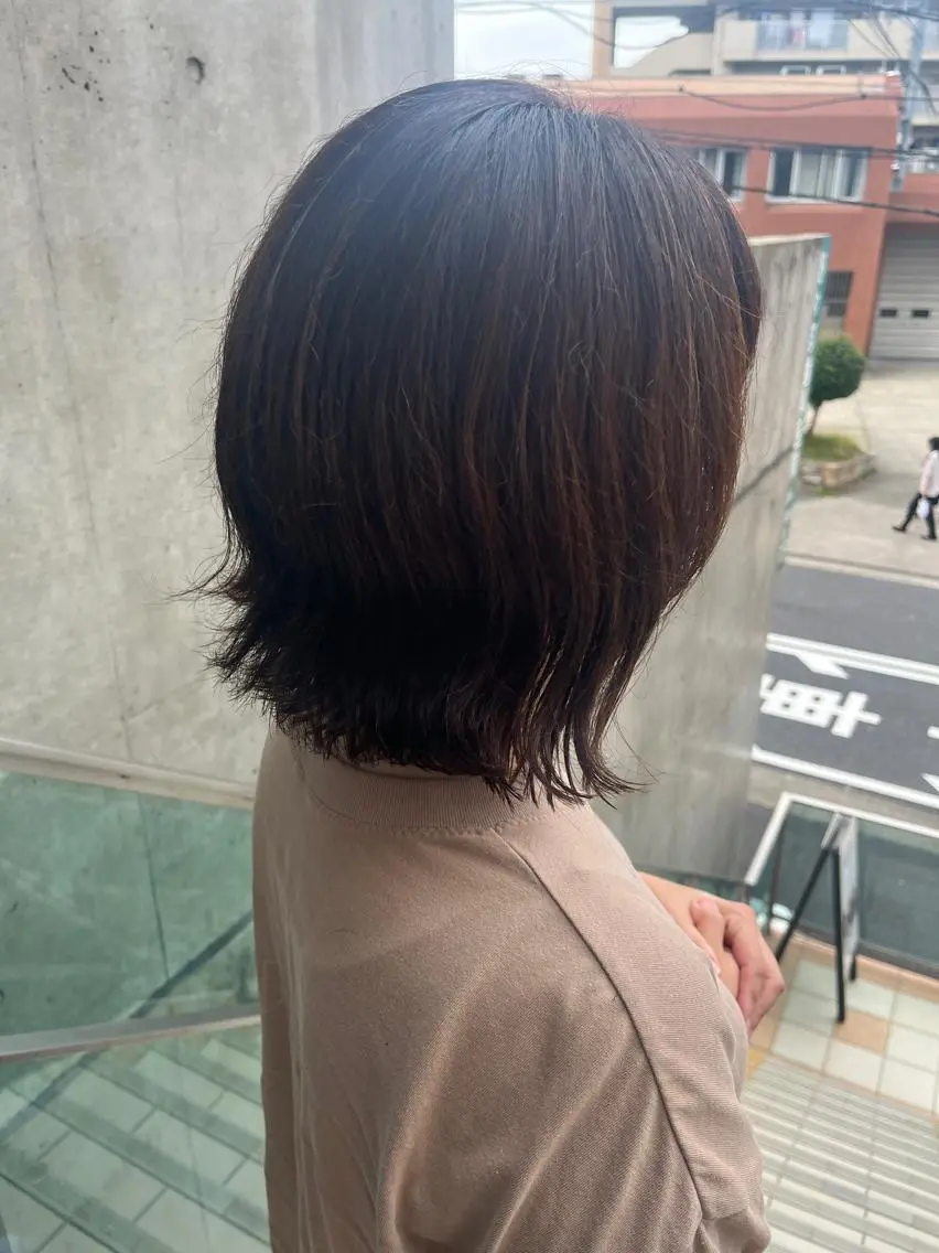 ショート カラー パーマ ヘアアレンジ メンズ キッズ ネイル マツエク・マツパ アイブロウ メンズパーマ ブラウンカラー ケアカラー 透明感カラー ピンクカラー 久木原 ゆりのヘアスタイル