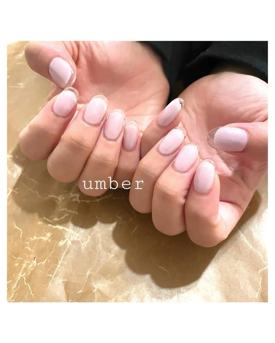 ネイル クリアネイル フラッシュネイル フットネイル フレンチネイル マグネットネイル umber 三茶1分のネイルデザイン