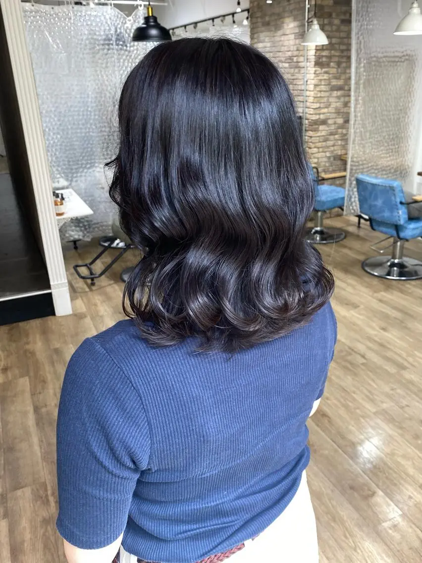 セミロング カラー otoha✳︎ くすみ艶カラーのヘアスタイル