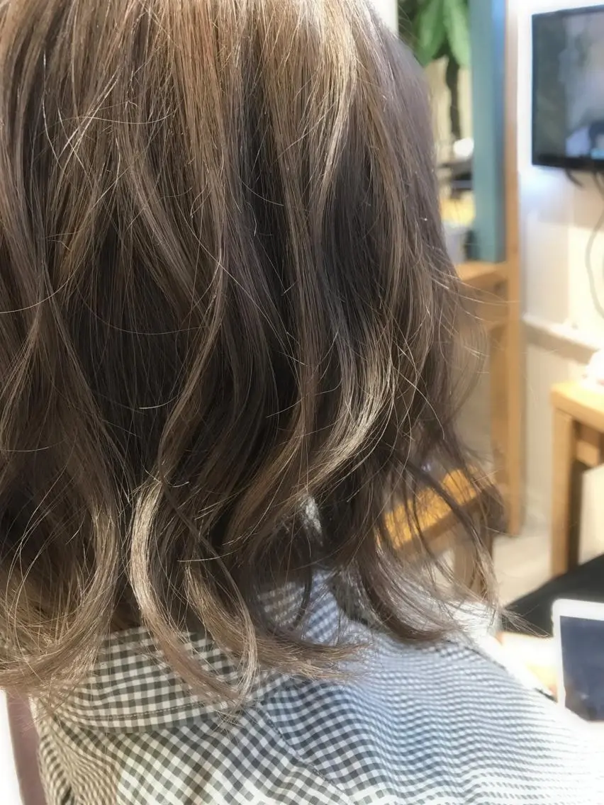 ミディアム カラー ブリーチ オレンジ filo   渋谷 Gishiのヘアスタイル