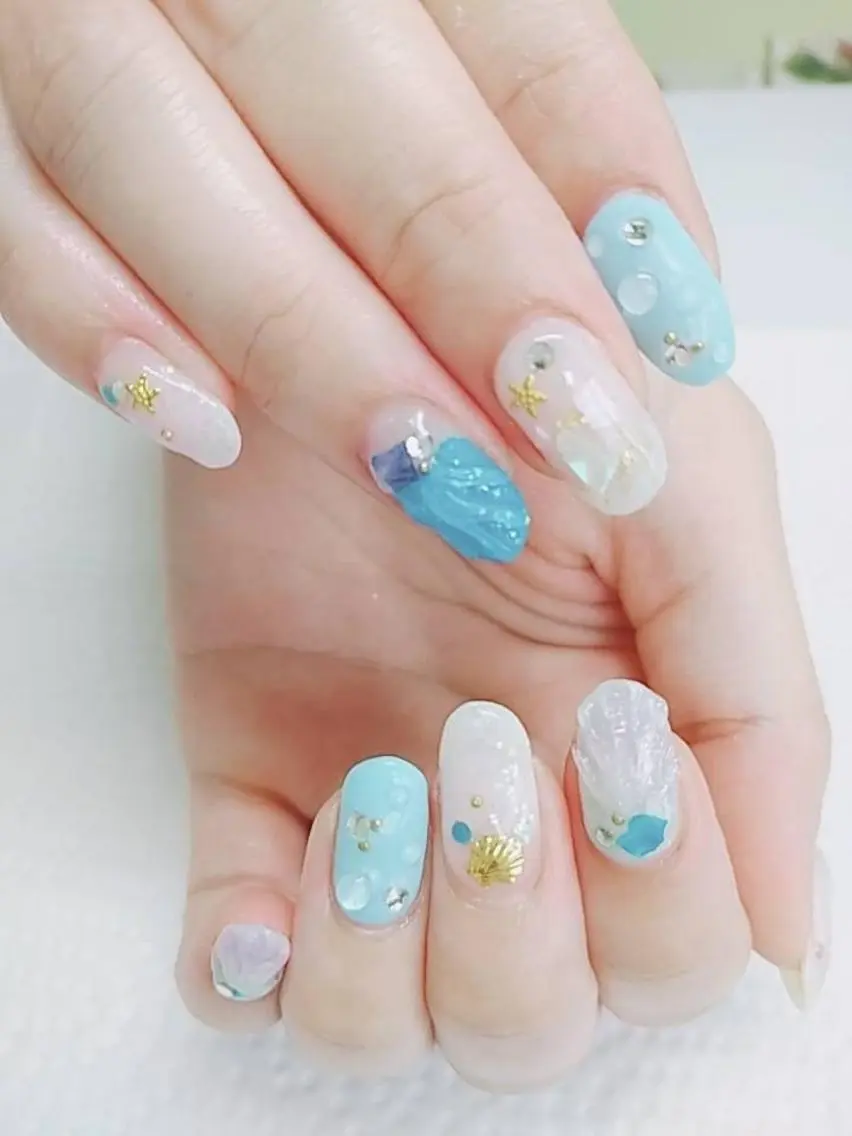ネイル 持ち込み ハンドネイル ハンドケア プライベートサロン Rosy Lilyのネイルデザイン