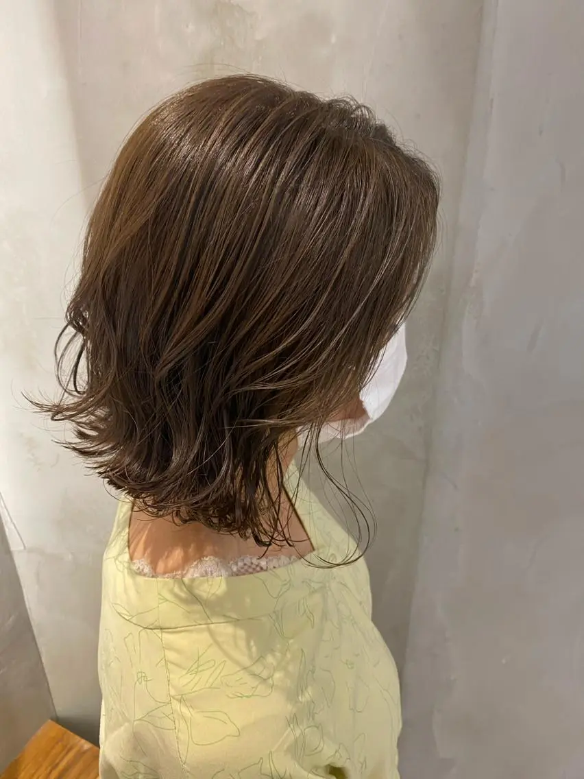 ショート カラー パーマ ヘアアレンジ ボブ くびれヘア ヘアカラー トリートメント 新宿/顔周りカット +レイヤー=しずく♩のヘアスタイル