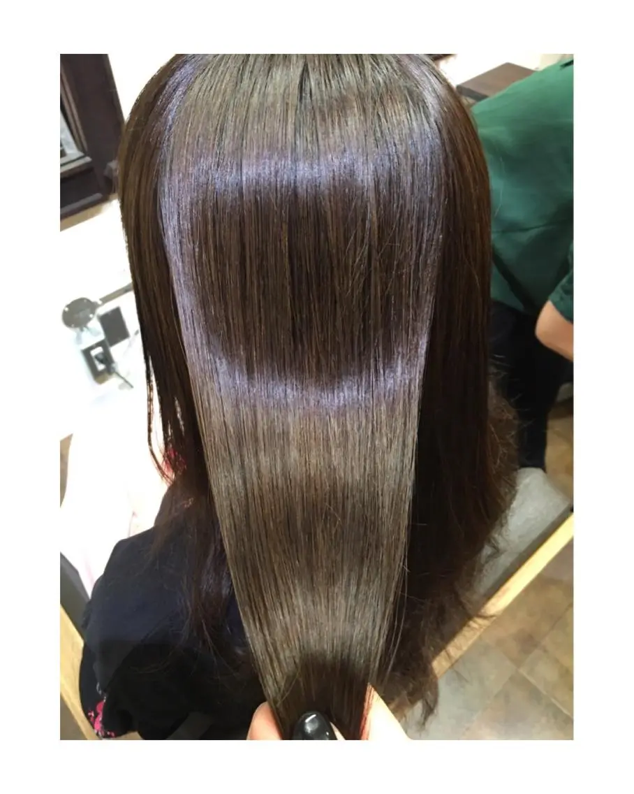 ロング カラー パーマ カット 縮毛矯正 トリートメント コレットヘアー 田中アヤノのヘアスタイル