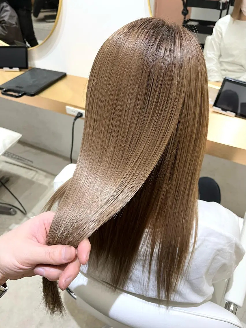 ロング 縮毛矯正 トリートメント 美髪矯正・髪質改善 【中村吉孝】のヘアスタイル
