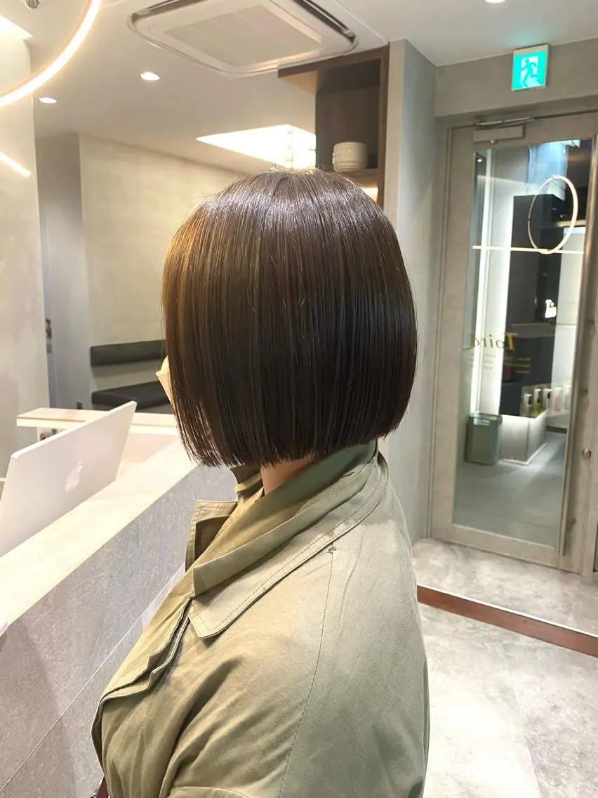 ショート ボブ 木代成 陽太のヘアスタイル