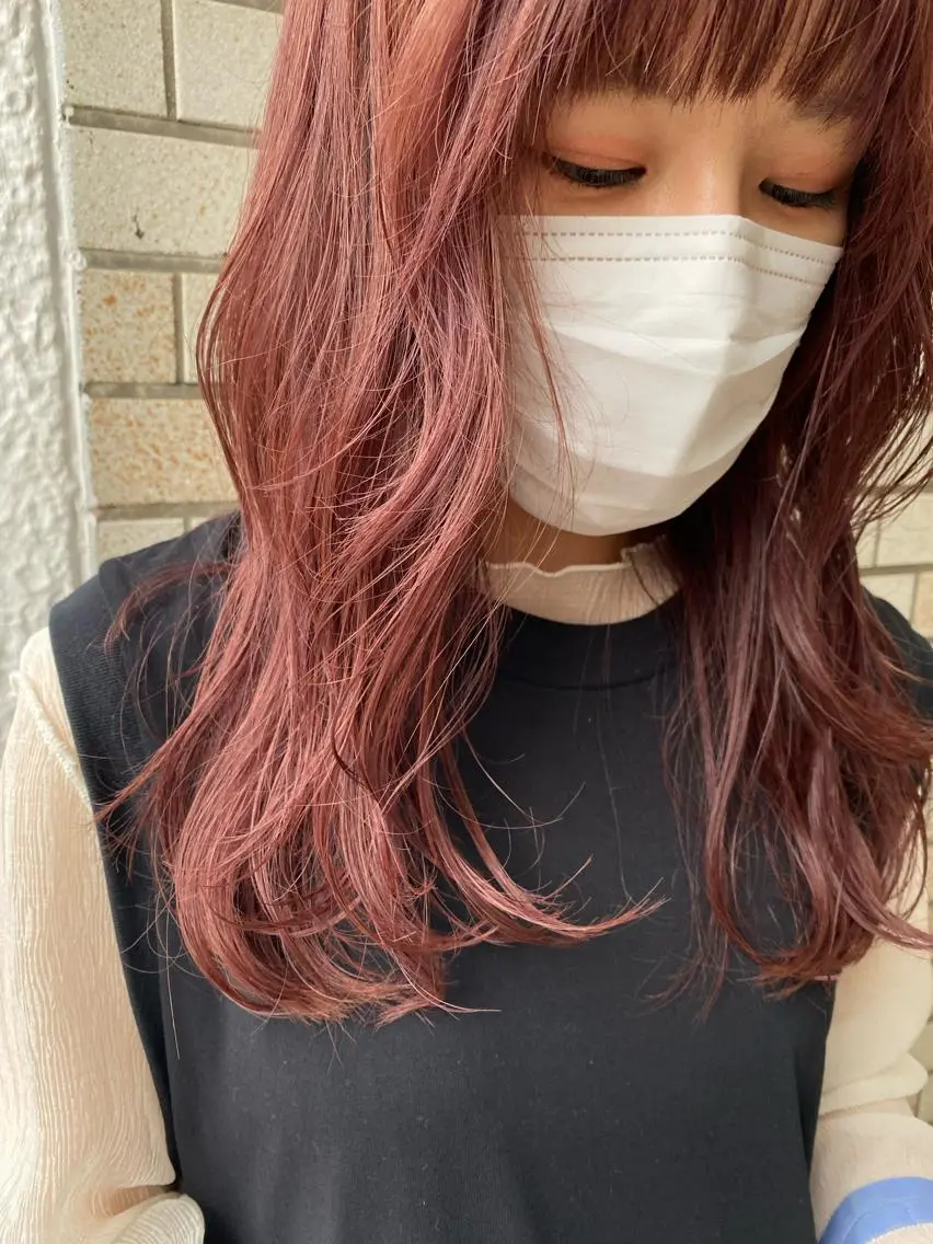 ミディアム カラー レイヤー暖色カラー 池袋Yamamotoのヘアスタイル
