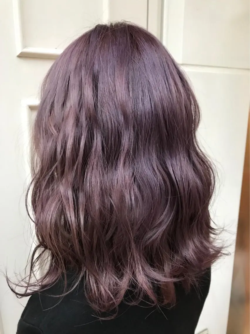 ミディアム カラー バイオレットカラー 🫟Blanco🫟 Color&Careのヘアスタイル