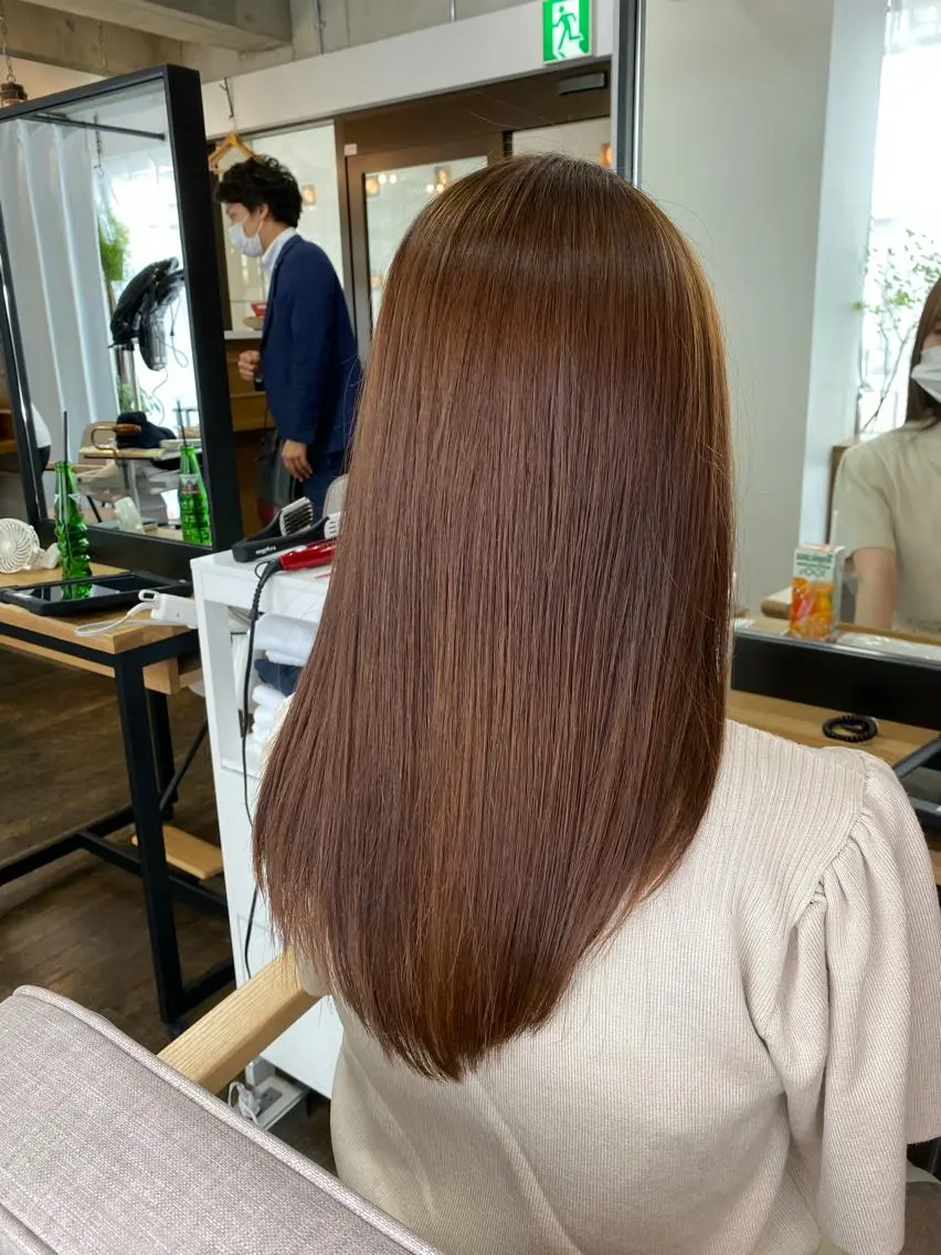 ロング 縮毛矯正 トリートメント 統括マネージャー/ 髪のドクター/前原悟のヘアスタイル