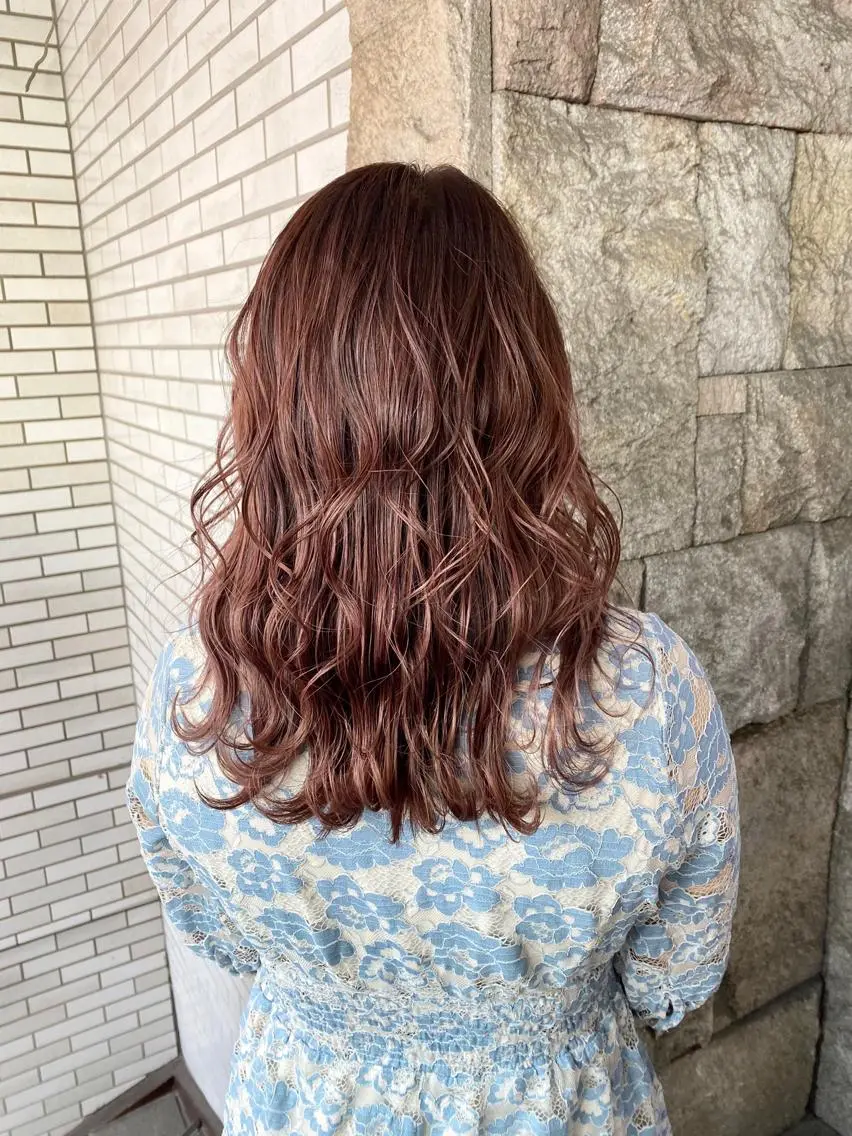 セミロング アッシュ ヘアカラー トリートメント 萩原 凌✄のヘアスタイル