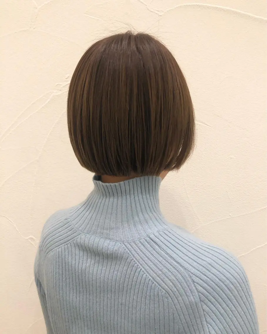 ショート カラー グレージュ ボブ Ash中目黒店 榊間茜のヘアスタイル