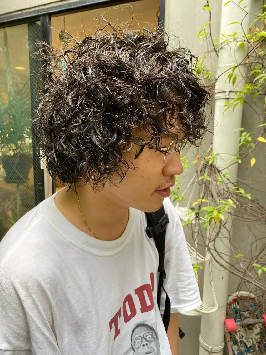 パーマ メンズ メンズパーマ カット パーマ Moca 〰️のヘアスタイル