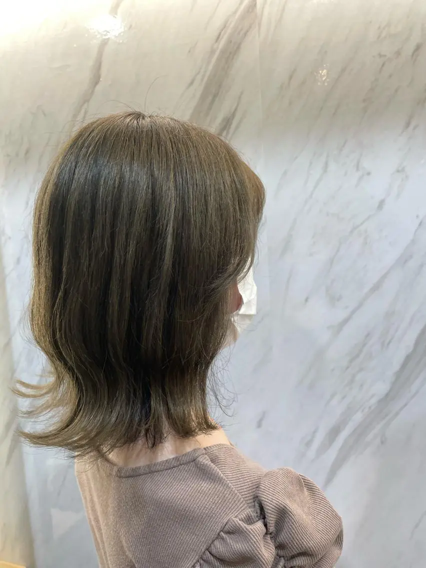 ミディアム カラー イルミナカラー カット ヘアカラー L.E.M 仙台のヘアスタイル