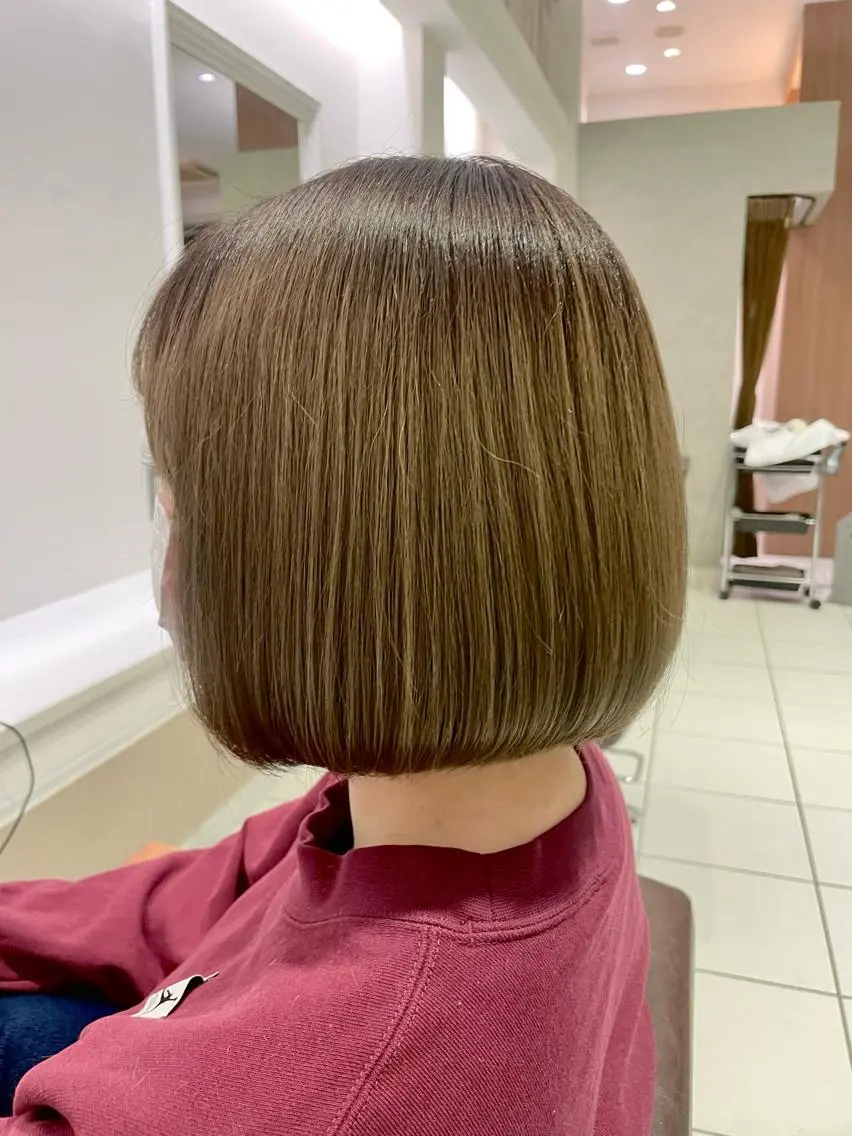 ショート 切りっぱなしボブ ボブ 🫧大人可愛く🫧 renaのヘアスタイル