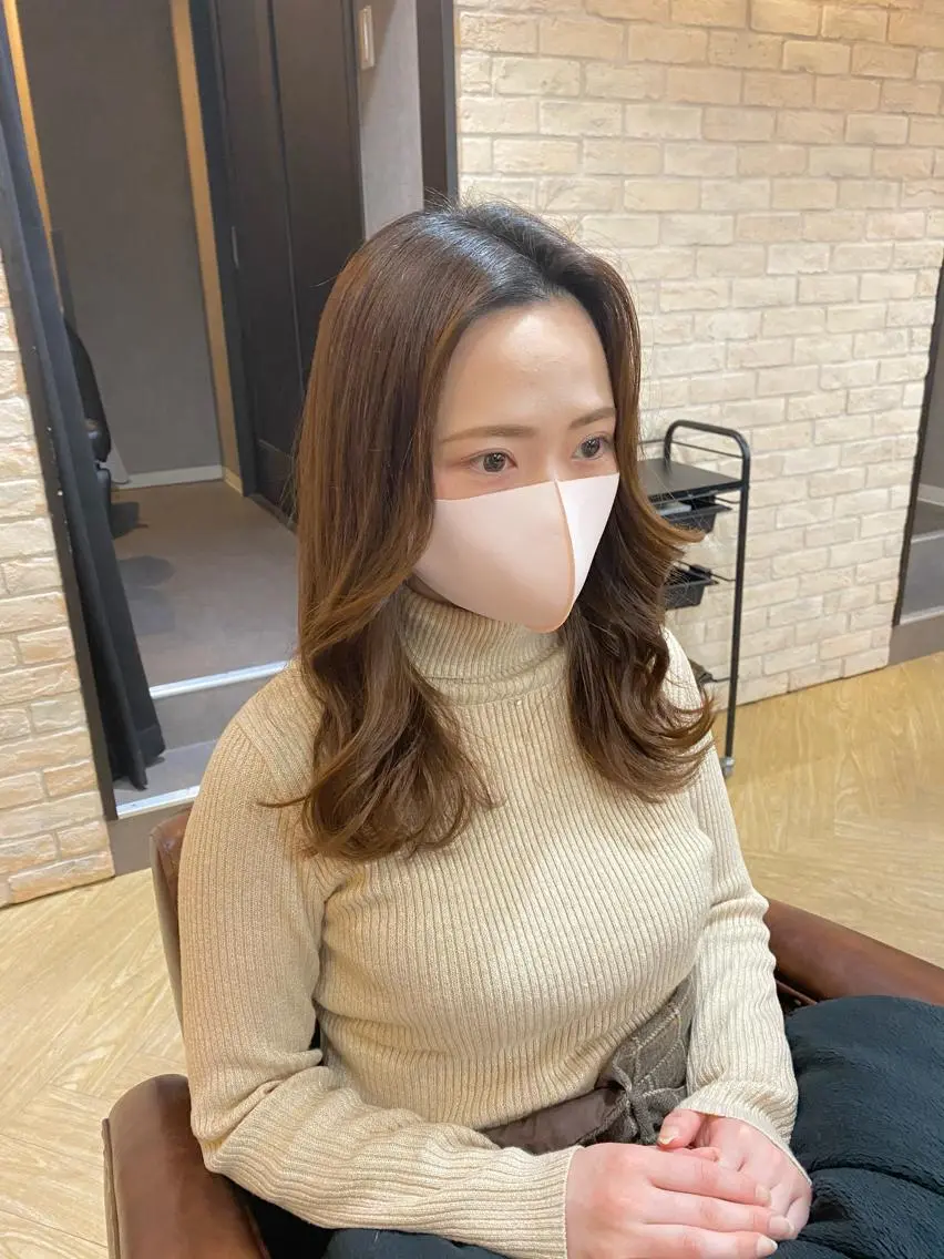 セミロング 髪質改善、縮毛矯正/ ネモト マサヒデのヘアスタイル