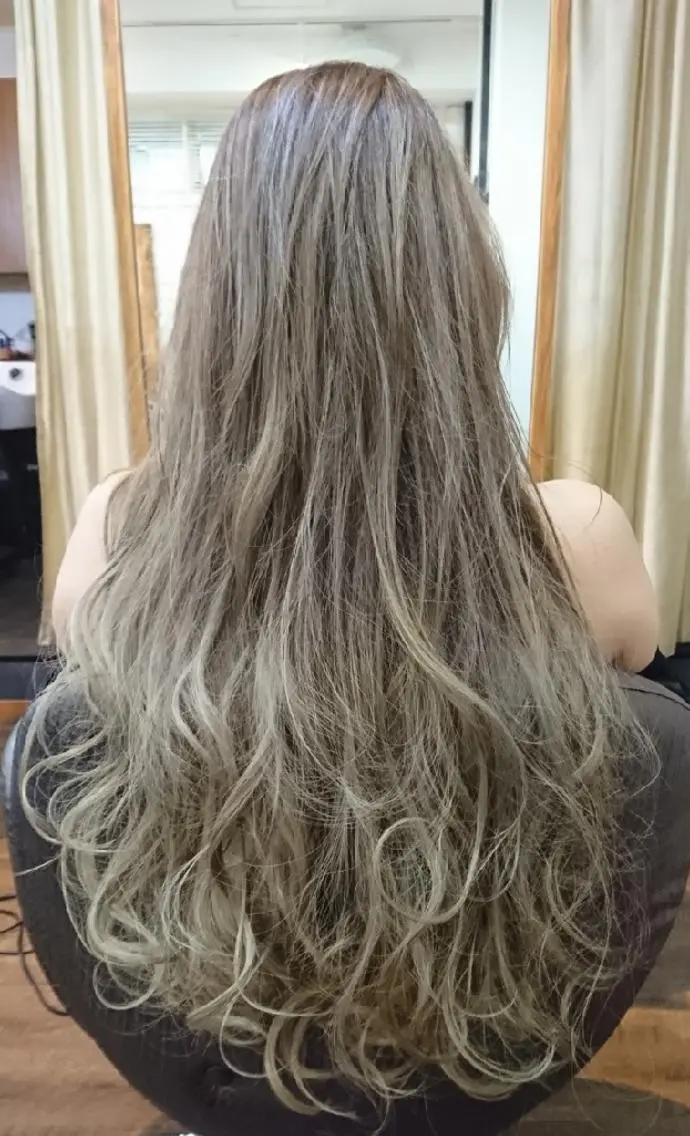 ロング カラー パーマ ヘアアレンジ メンズ メンズハイライト グラデーションカラー ハイライトカラー ハイライト まとまり💯悩み改善 ★松本尚弥★店長のヘアスタイル