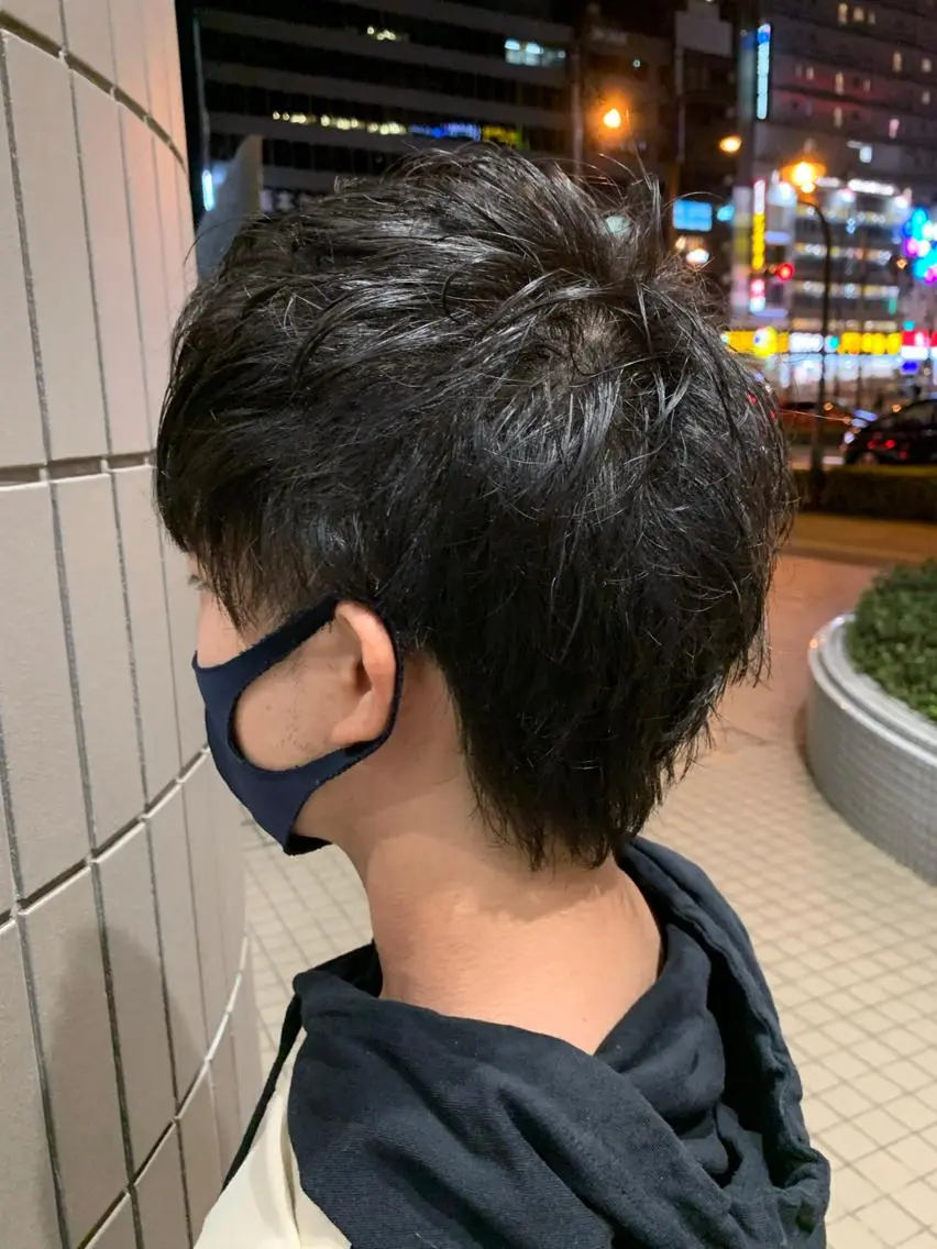 ショート メンズ メンズウルフカット ウルフカット カット ❣️モードケイズ塚口 和田一将のヘアスタイル