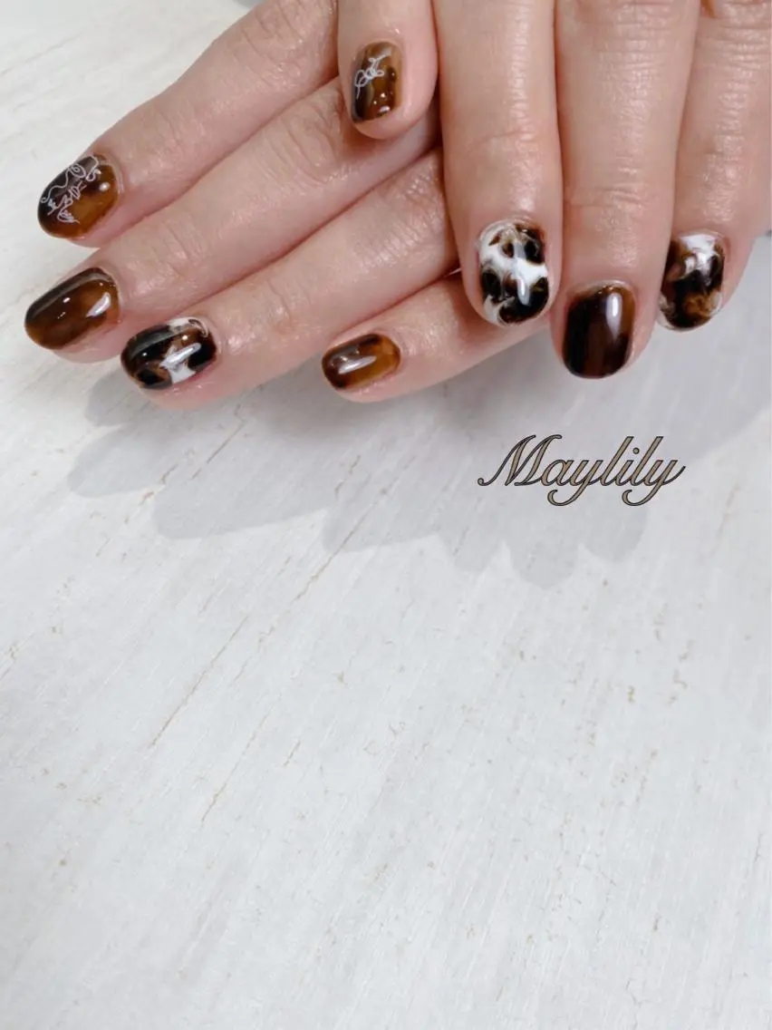 ネイル 持ち込み ハンドネイル Nail salon Maylilyのネイルデザイン