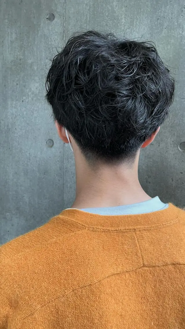 パーマ メンズ もりたみかこ 美容師お休み中のヘアスタイル