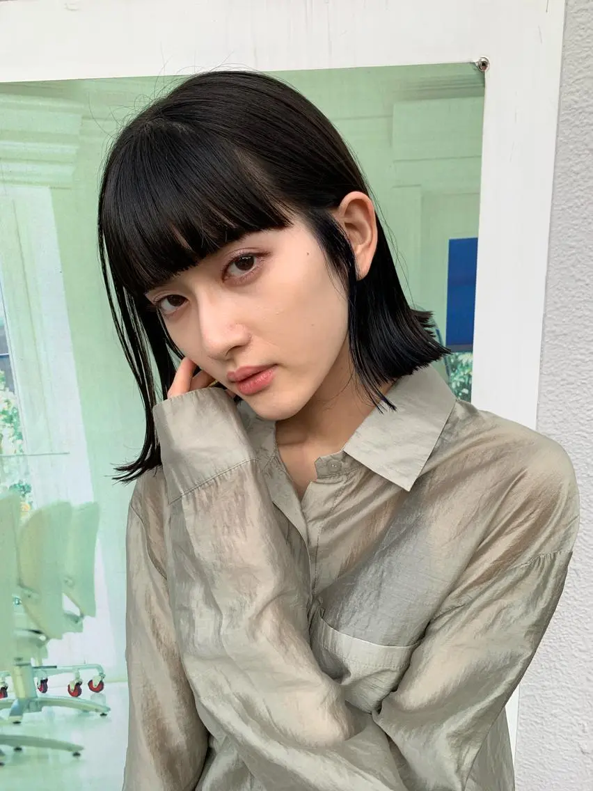 ショート カラー カット ヘアカラー トリートメント 平 ちひろのヘアスタイル