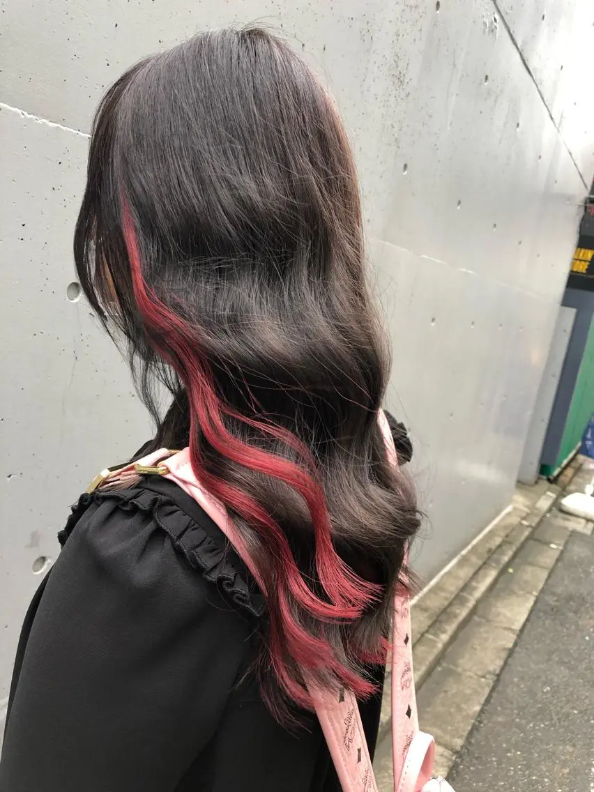 セミロング カラー シールエクステ バレイヤージュ ダブルカラー グラデーションカラー ハイライトカラー 🧡艶髪/エクステ 🫧🧡YUKI❄️のヘアスタイル