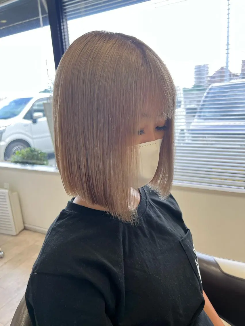 ミディアム カラー ヘアカラー ★ 里奈★のヘアスタイル