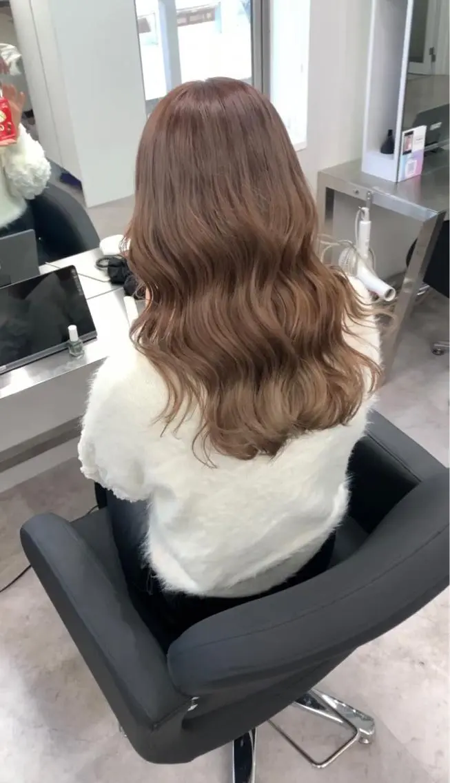 セミロング ヘアカラー トリートメント 🫧髪質改善 講師🫧🍎幹細胞のヘアスタイル