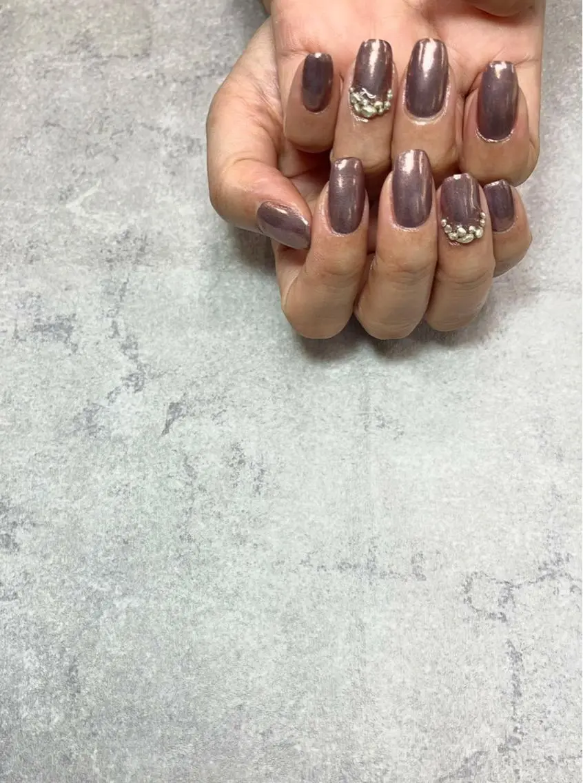 ネイル ミラーネイル ハンドネイル FASTNAIL PLUS 新宿店のネイルデザイン
