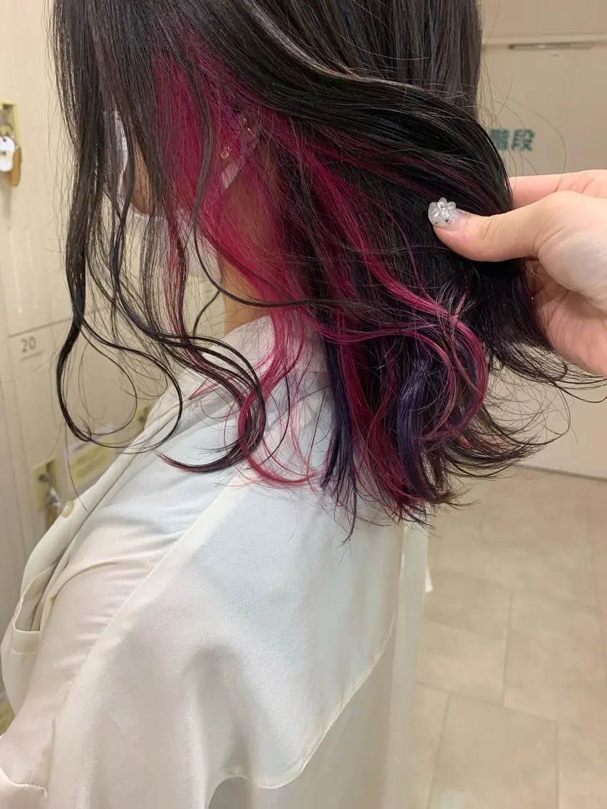 ロング カラー ヘアカラー トリートメント 暖色/ブリーチカラー 🎀 M i k uのヘアスタイル