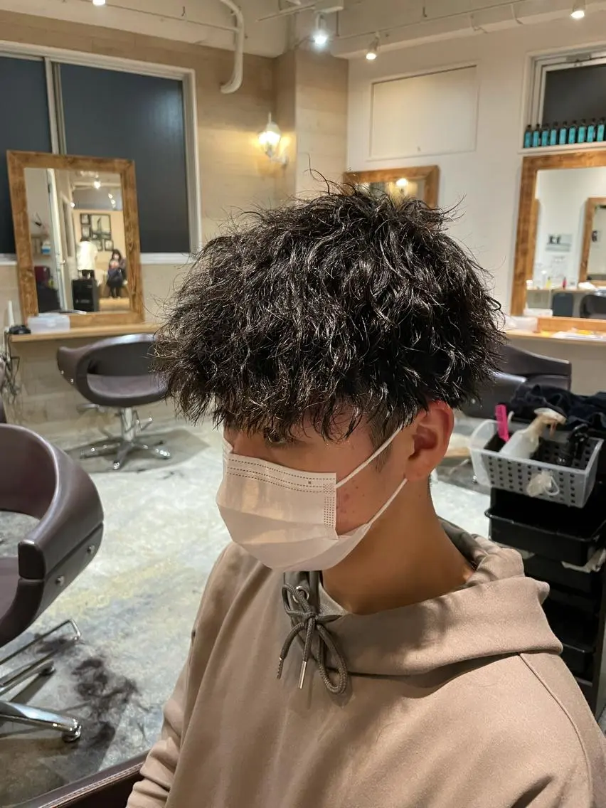 パーマ メンズ 優真/難波で 1番パーマが上手いのヘアスタイル