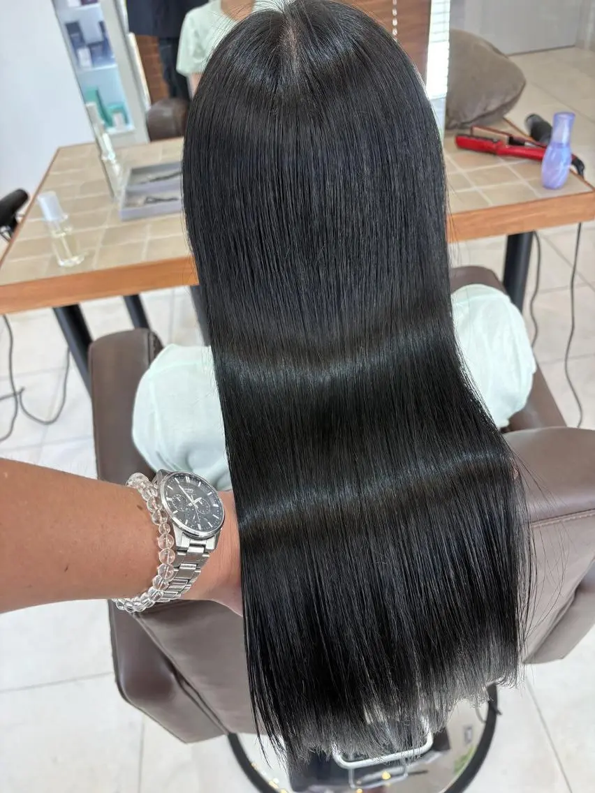 ロング 髪質改善 ロング 縮毛矯正 トリートメント カット 縮毛矯正 伊勢崎/nap hair 栗原大輔のヘアスタイル