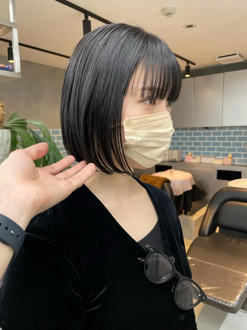 ショート カラー カット ヘアカラー トリートメント 👑ボブはお任せ ミヤノ👑のヘアスタイル