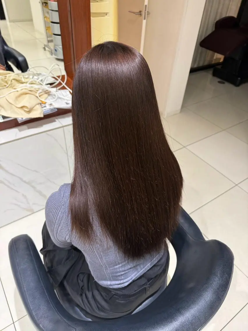 セミロング カラー ブラウンカラー 髪質改善 暖色/透明感カラー 🎀 mizukiのヘアスタイル