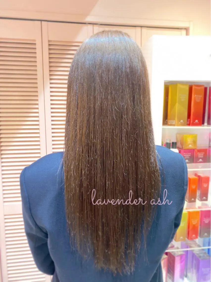 ミディアム カラー パーマ ヘアアレンジ キッズ RIYA❤︎ Aujuaソムリエのヘアスタイル