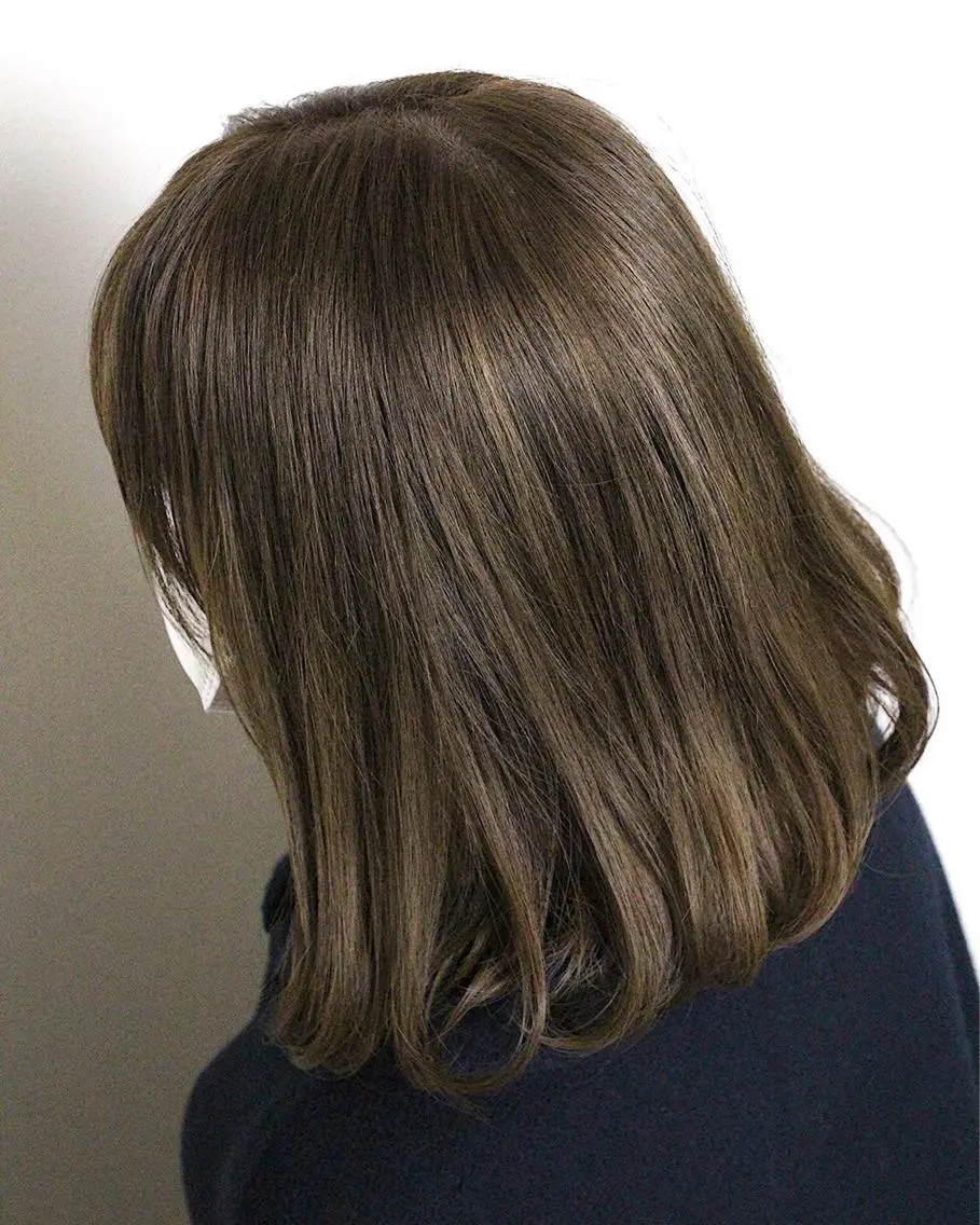 ミディアム カラー ボブ ヘアカラー 土居 正季のヘアスタイル