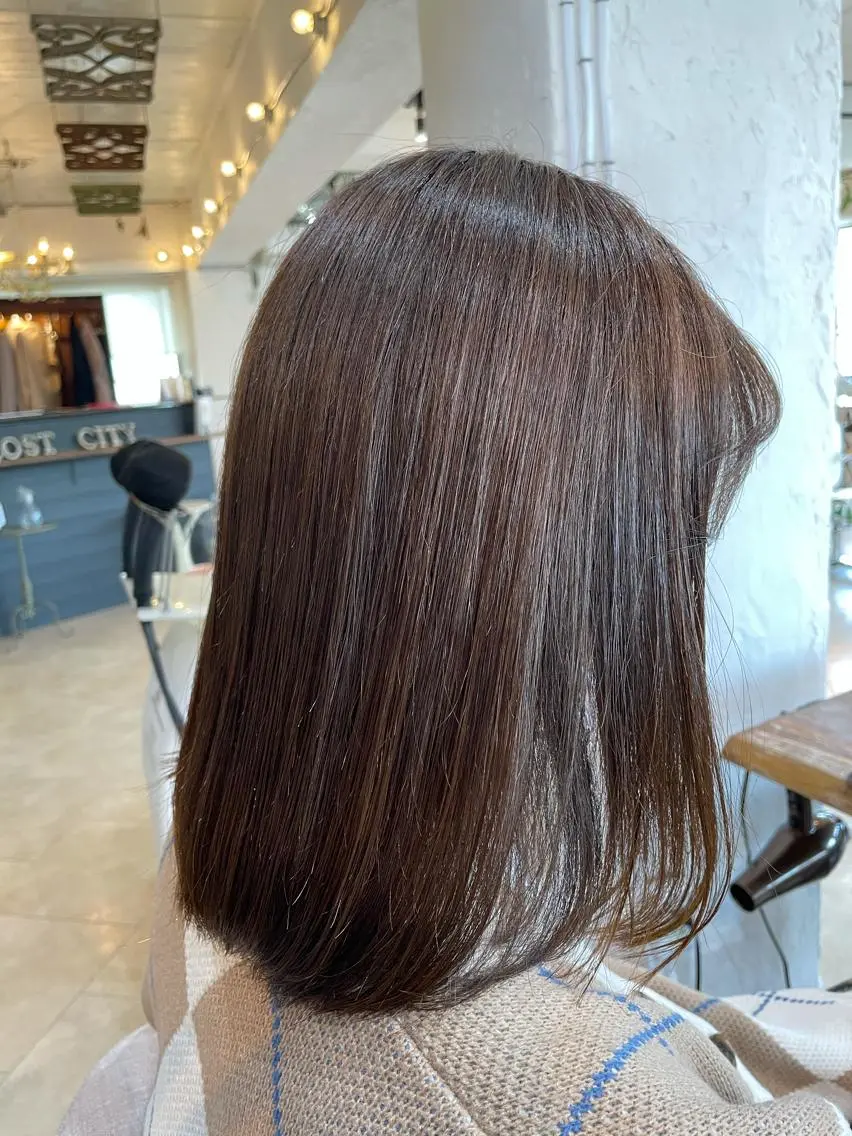 セミロング 髪質改善 清水 美雪のヘアスタイル