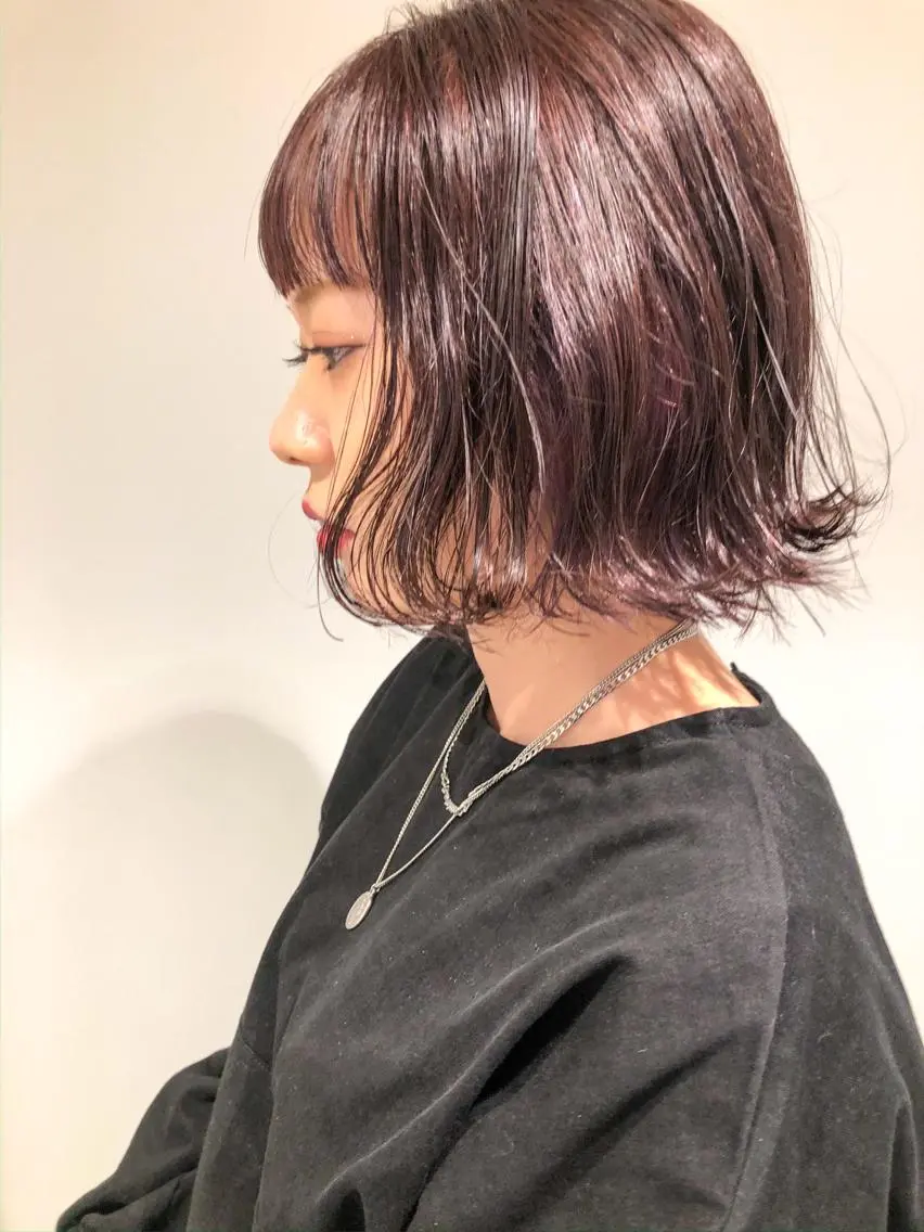 ミディアム カラー アッシュ ハイライトカラー ラベンダーカラー ラベンダーアッシュ ハイライト カット ヘアカラー トリートメント センスをお届けします 大谷将生infpのヘアスタイル