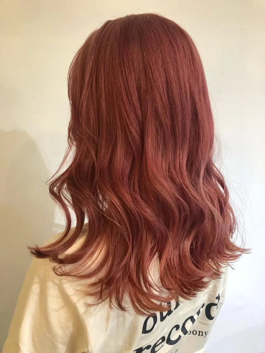 カラー ヘアカラー ブリーチカラー🎀 韓国風/寺門美優のヘアスタイル