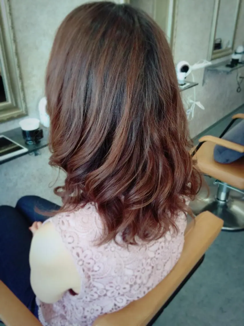 ロング 似合わせカット メンズスタイル バレイヤージュ　齋藤のヘアスタイル