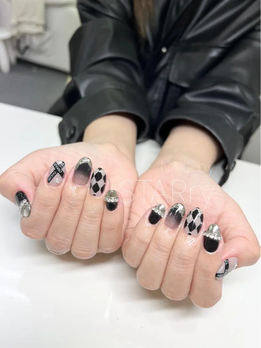 ネイル アートネイル ジェルネイル ニュアンスネイル パラジェル シンプルネイル NAIL by STARry 川口のネイルデザイン