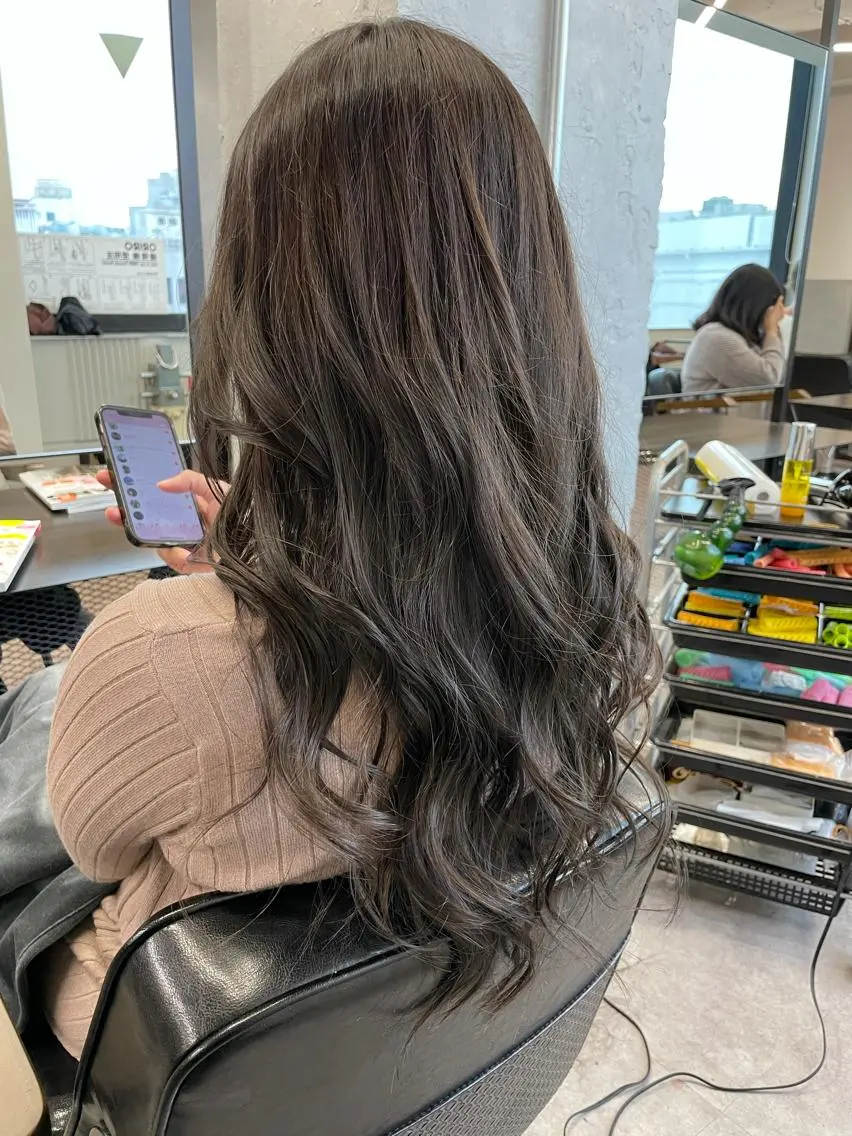 ロング カット ヘアカラー 色気レイヤー& ショートはお任せ🌟のヘアスタイル