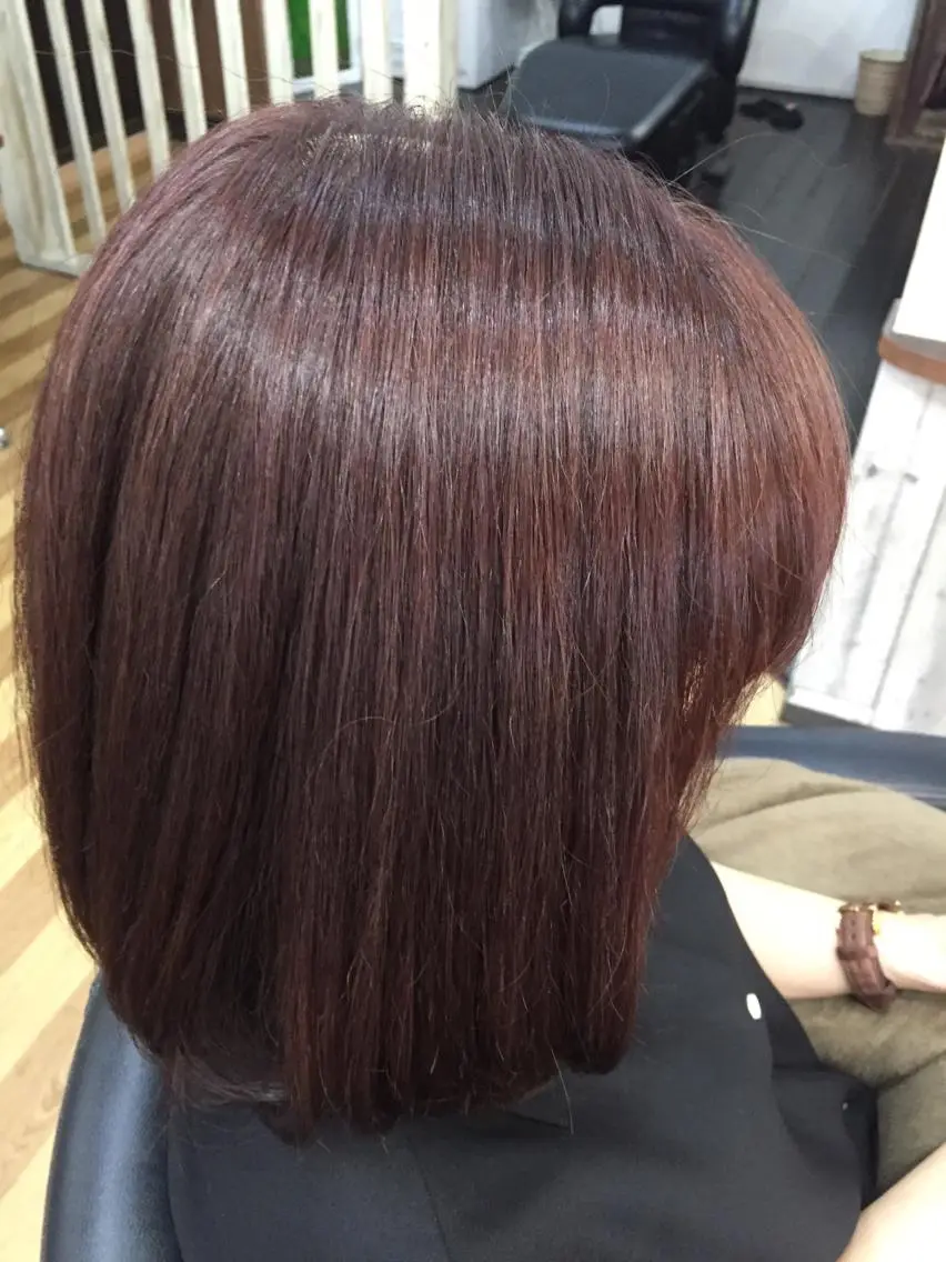 カラー 中山 ルミ子のヘアスタイル