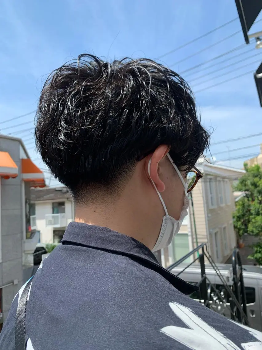 パーマ メンズ カット パーマ 平 ちひろのヘアスタイル
