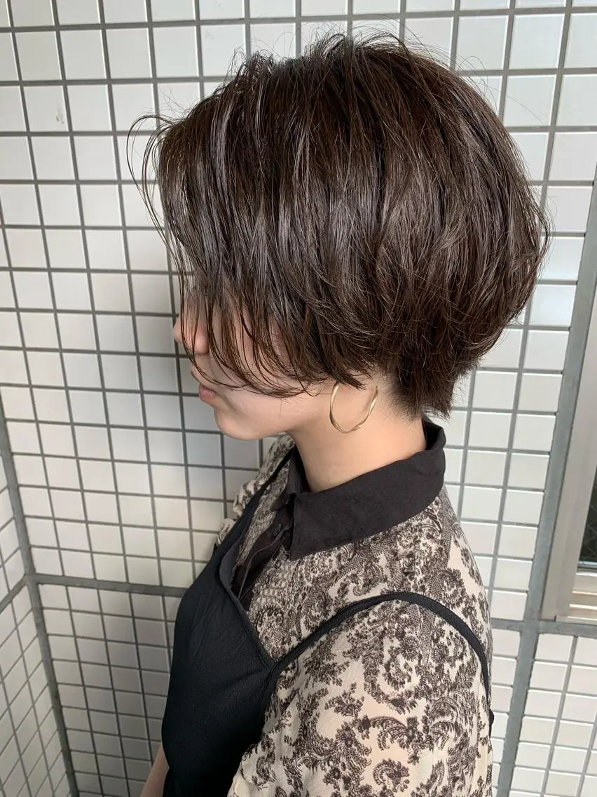 ショート カラー パーマ ヘアアレンジ カット ヘアカラー ヘッドスパ Bianca 代表 硲 貴亮【東武練馬】のヘアスタイル