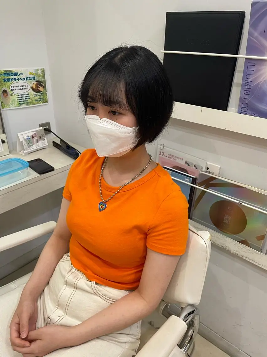 ショート ヘアカラー トリートメント 【髪質改善カラー】 瀧田嵐士🇰🇷のヘアスタイル