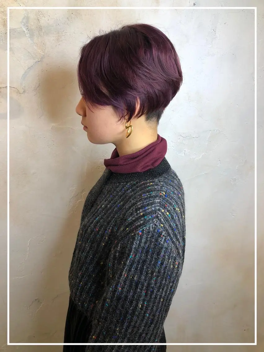 ショート ショートヘア カット ヘアカラー トリートメント マネージャー 山城洸希のヘアスタイル