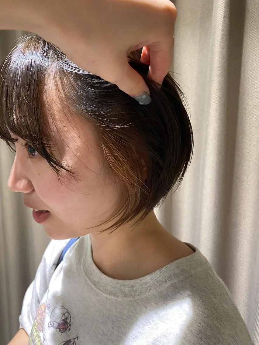 ショート カラー ブリーチ インナーカラー MACO/ 難波美容室のヘアスタイル