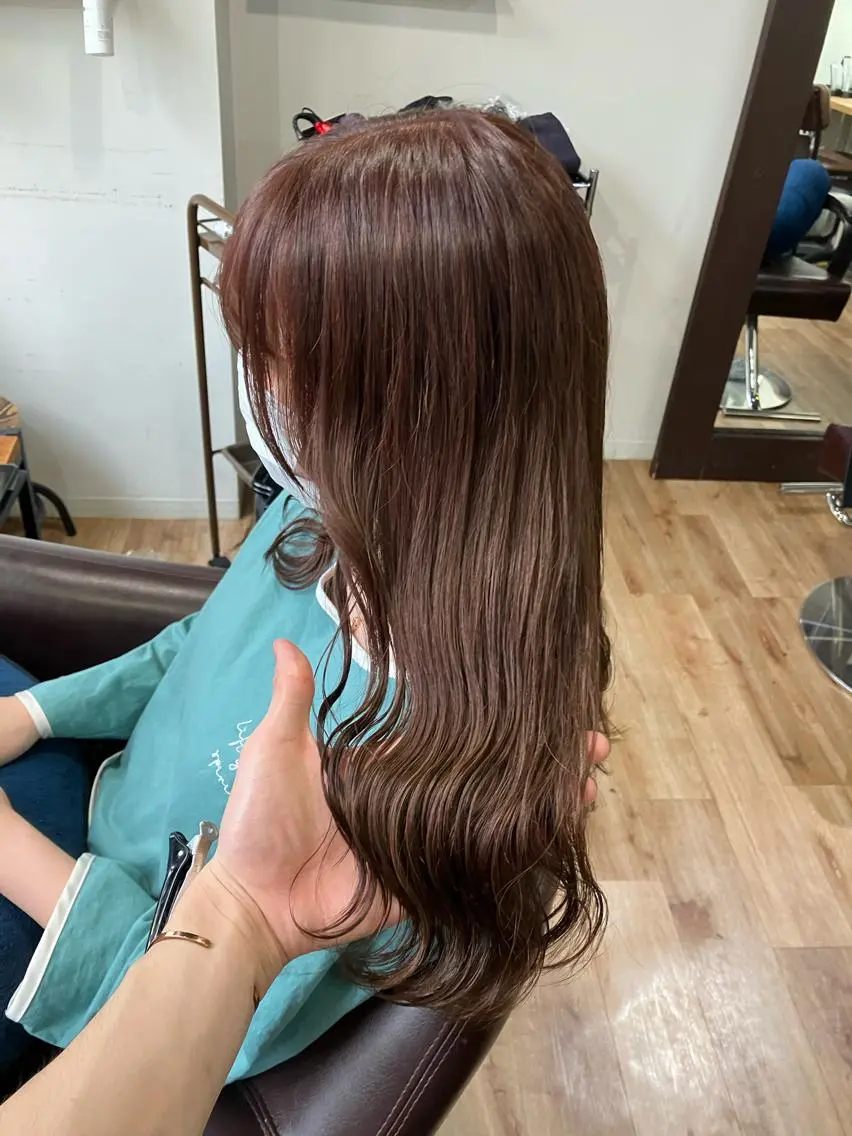 ロング カラー ピンクカラー 🍀髪質改善、カラー TAICHI🍀のヘアスタイル