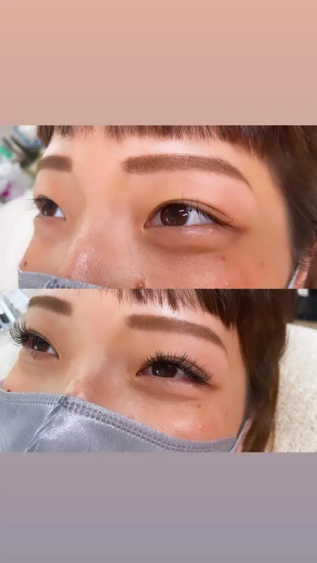 マツエク・マツパ フラットラッシュ ボリュームラッシュ mami saijoのマツエク・マツパデザイン